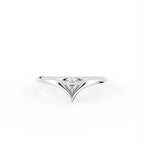 18K Solitaire Diamond Ring — TOP