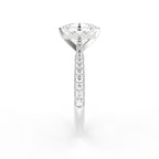 18K Asscher Diamond Ring — SIDE