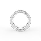 18K Eternity Pave Diamond Ring — FRONT