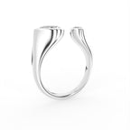 18K Bespoke Bezel Diamond Ring — 3D VIEW