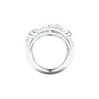 18K Bespoke Round Heart Diamond Ring — FRONT