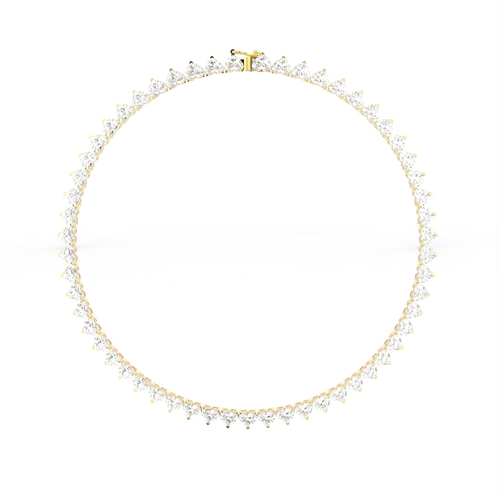 Sterling Silver Diamond Necklace — TOP