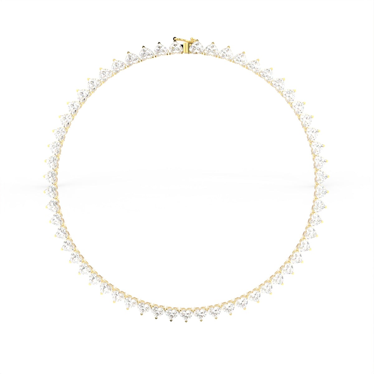 Sterling Silver Diamond Necklace — TOP