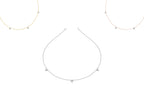 18K Celestial Star and Moon Diamond Necklace — 3 COLOR