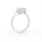 vimg:Z00297|18K Trilogy Emerald-Cut Diamond Ring — 3D VIEW
