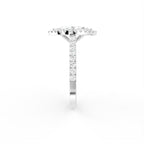 vimg:Z00308|18K Halo Marquise Diamond Engagement Ring — SIDE