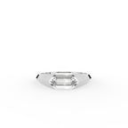 18K Rose Gold Bespoke Fancy Cut Diamond Ring — TOP