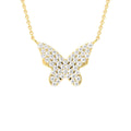 vimg:FJ6471|vimg:FJ6473|vimg:FJ6474|vimg:FJ6478|18K Butterfly Round Diamond Pendant — FRONT
