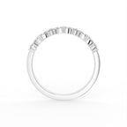 18K Eternity Round Marquise Diamond Ring — FRONT