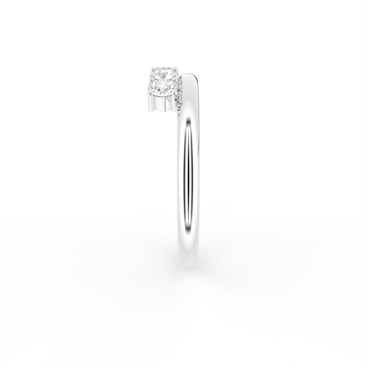 18K Bespoke Diamond Ring — SIDE