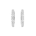 18K Diamond Hoop Earrings — TOP