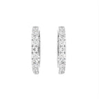18K Diamond Hoop Earrings — TOP