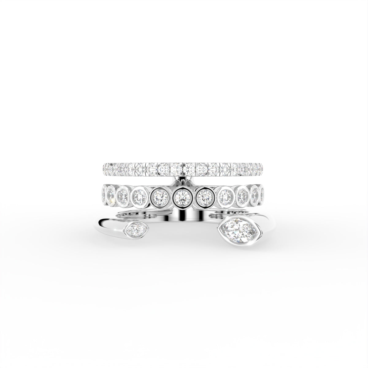 18K Bespoke Diamond Ring — TOP