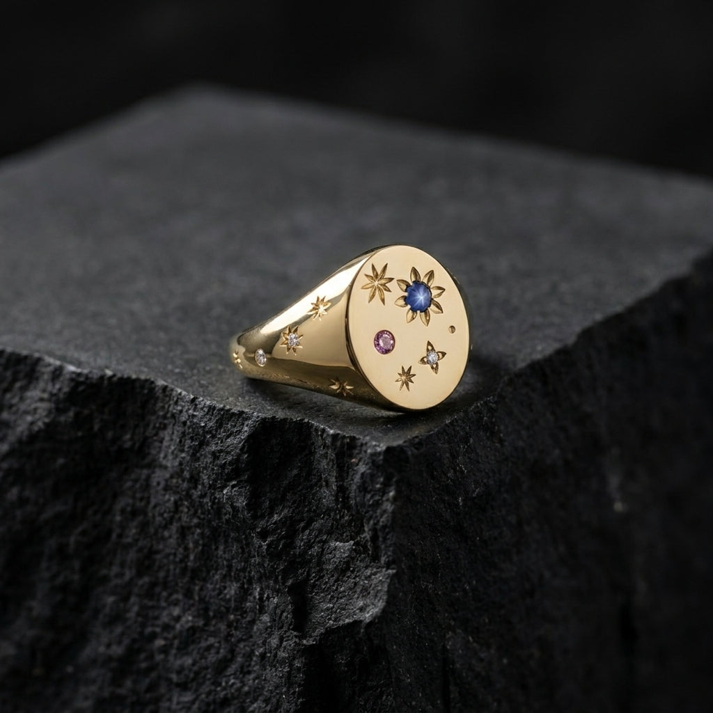 Sterling Silver Diamond Ring