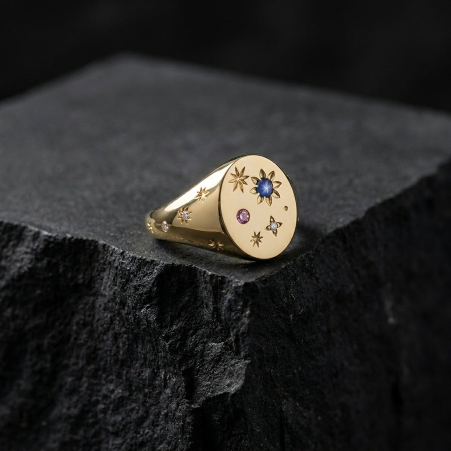 Sterling Silver Diamond Ring