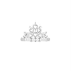 18K Bespoke Crown Diamond Ring — TOP