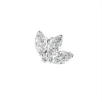 18K Marquise Diamond Piercing Earrings — TOP