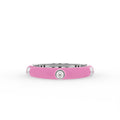 vimg:FJ2967|vimg:FJ3043|vimg:FJ3044|18K White Gold Round Diamond Stackable Ring — TOP