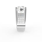 18K Bespoke Solitaire Diamond Ring — SIDE