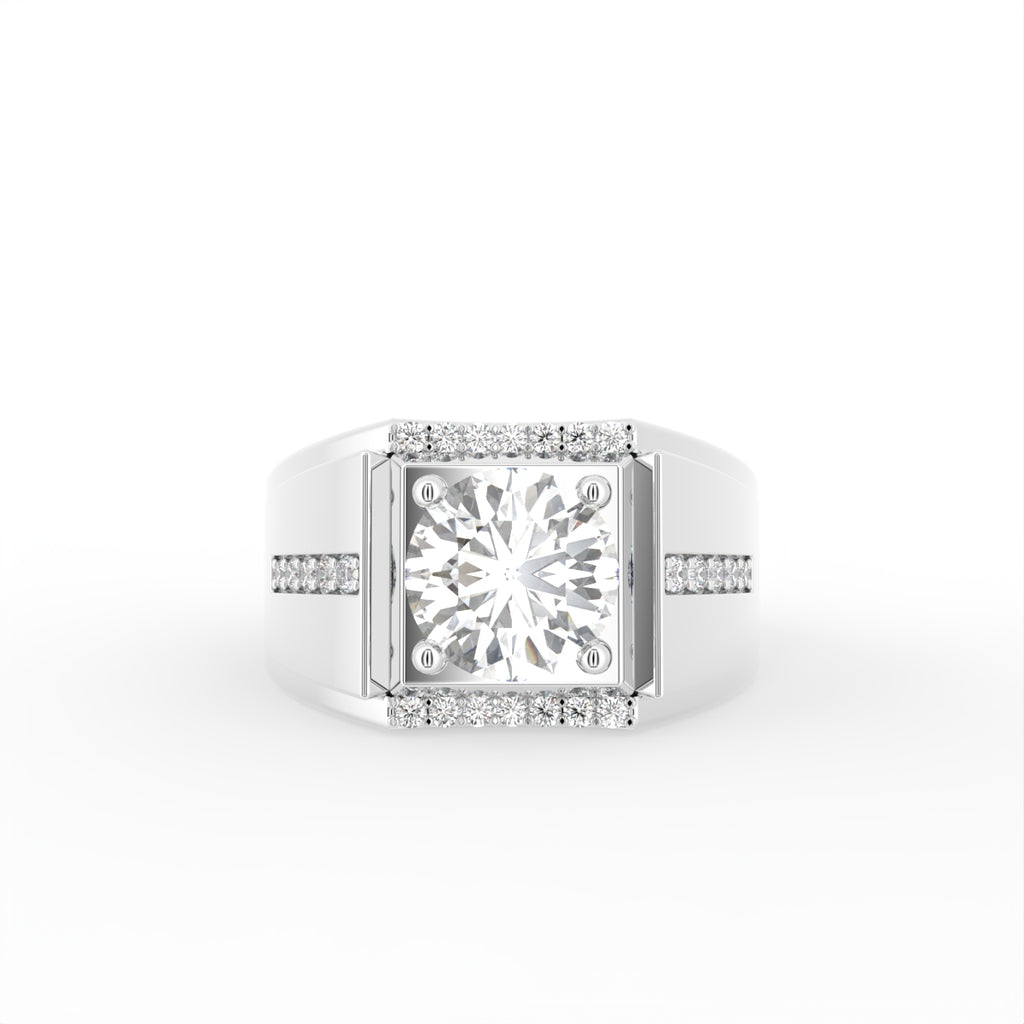 18K Bespoke Diamond Ring — TOP