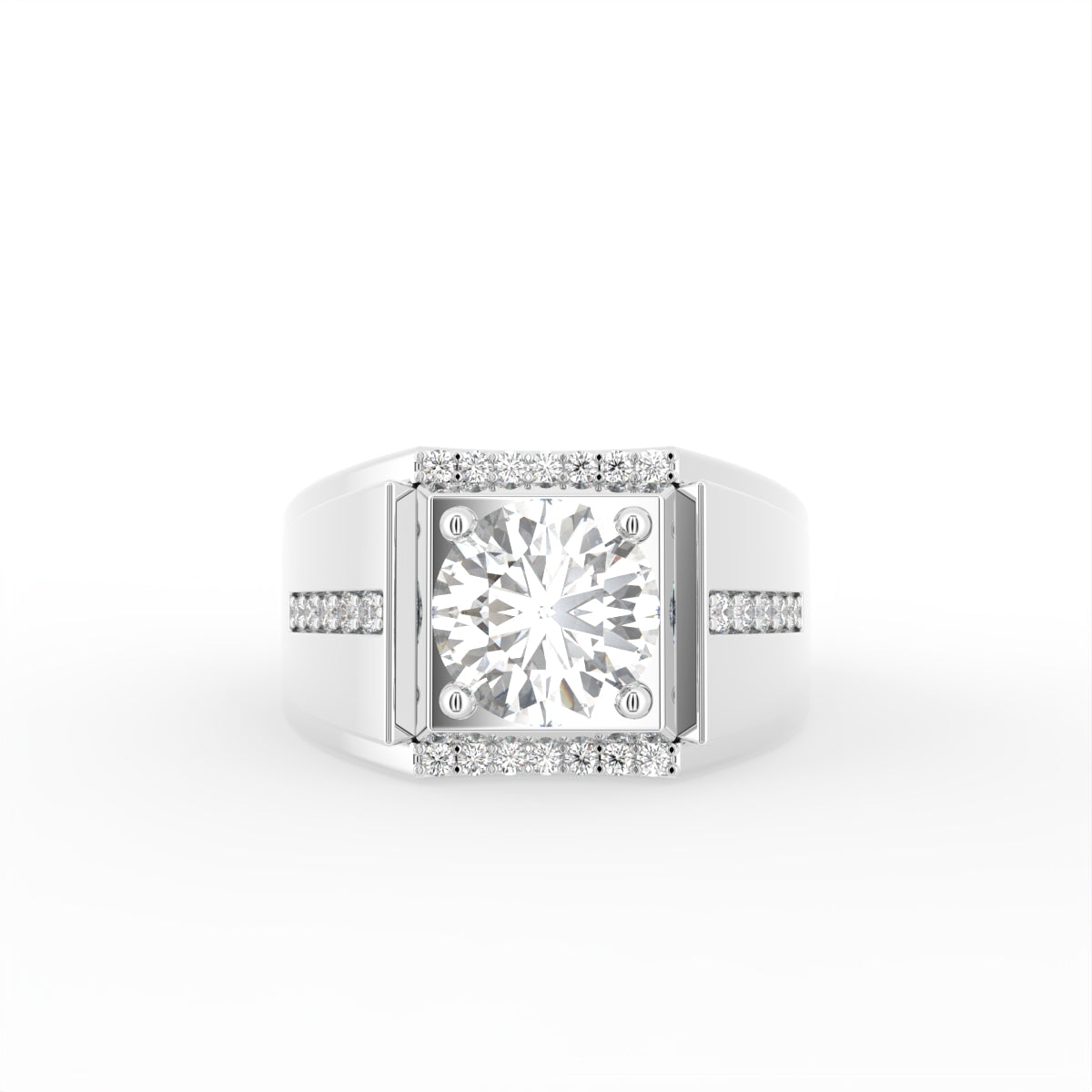 18K Bespoke Diamond Ring — TOP