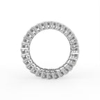 18K White Gold Eternity Baguette Diamond Ring — FRONT