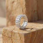 18K Baguette Diamond Ring — AI Product Image
