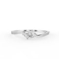 Sterling Silver Diamond Bangle — TOP