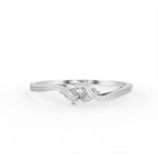Sterling Silver Diamond Bangle — TOP