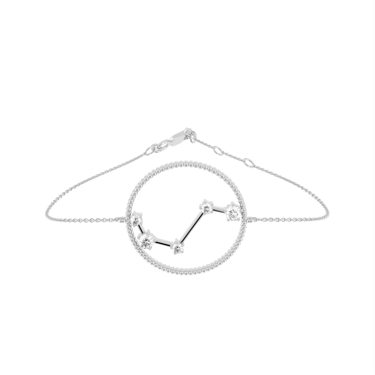 18K Aries Constellation Diamond Bracelet — TOP