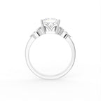 18K Bespoke Princess Diamond Ring — FRONT