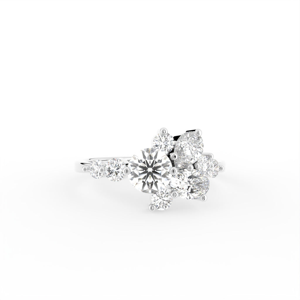 18K Bespoke Diamond Ring — TOP