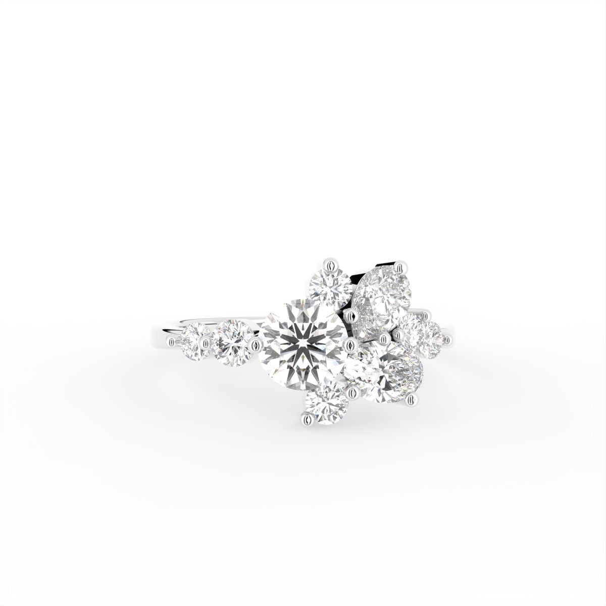 18K Bespoke Diamond Ring — TOP