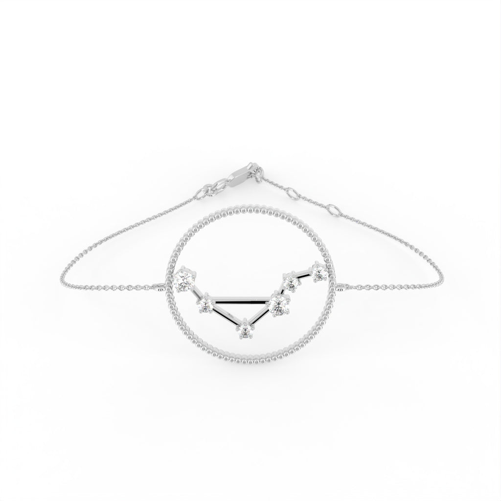 18K Libra Constellation Diamond Bracelet — TOP