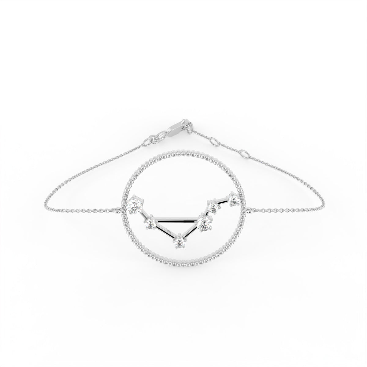 18K Libra Constellation Diamond Bracelet — TOP