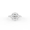 vimg:FJ6880|18K Trilogy Oval Diamond Ring — TOP