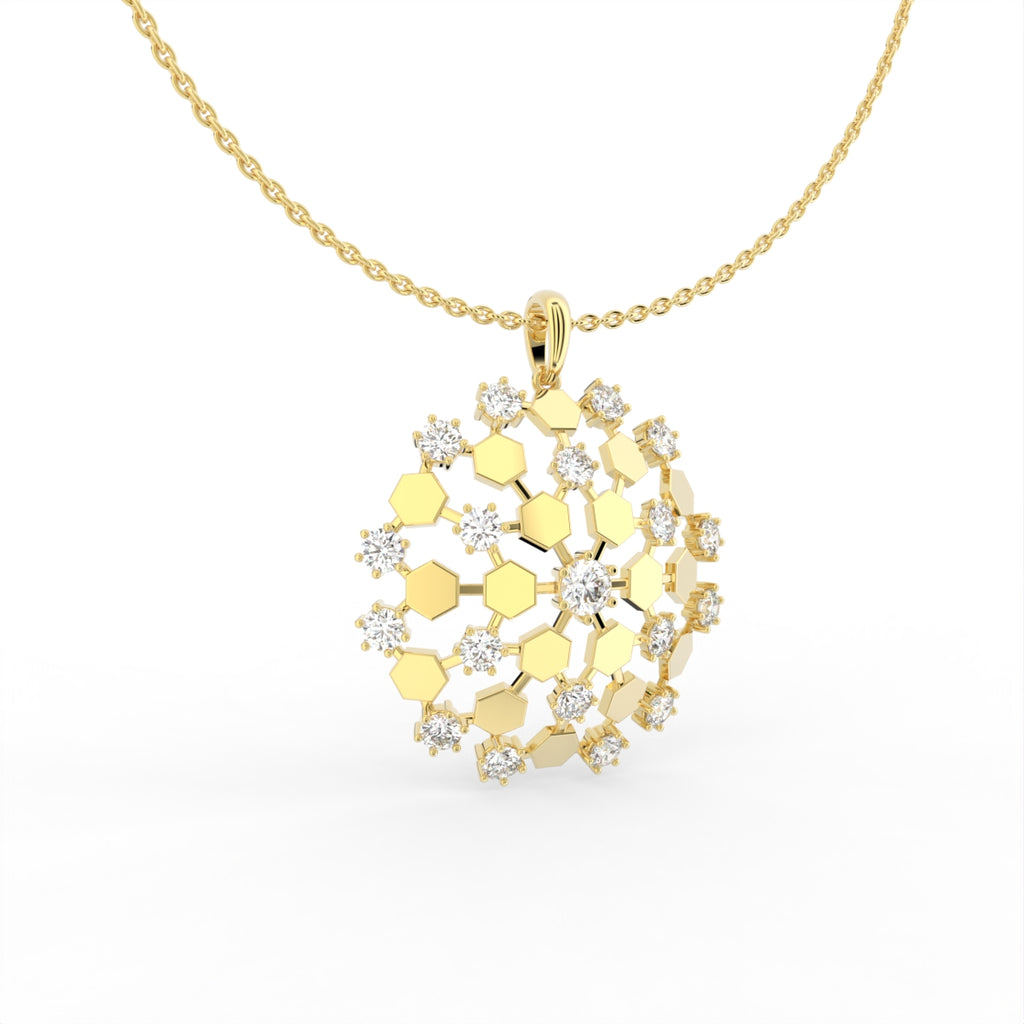 Sterling Silver Diamond Pendant — IMAGE URL