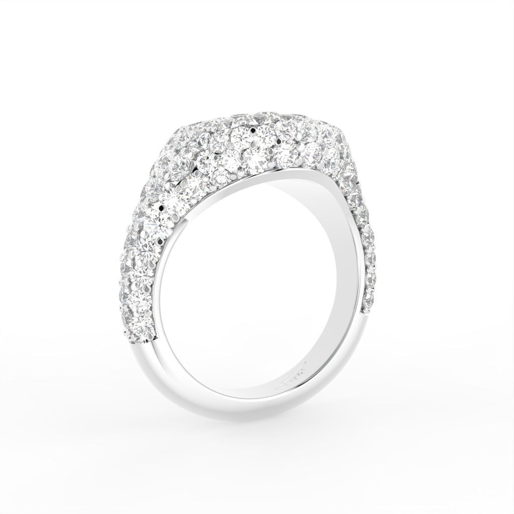 18K Bespoke Diamond Ring — 3D VIEW