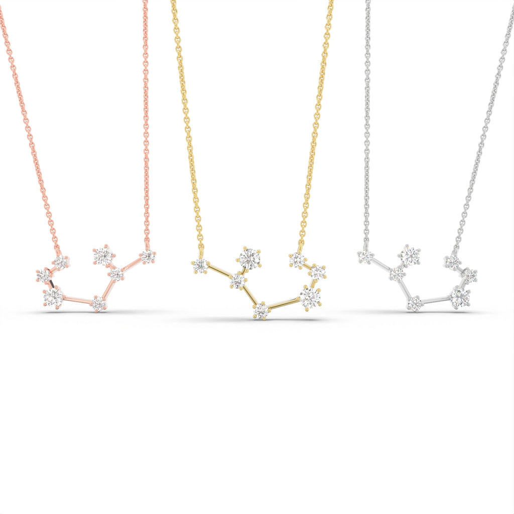 vimg:FJ6931|vimg:FJ7077|vimg:FJ2457|vimg:FJ4524|18K Constellation Round Diamond Pendant — 3 COLOR