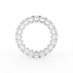 18K Full Eternity Round Diamond Ring — FRONT
