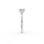 18K Solitaire Diamond Ring — SIDE