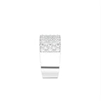 18K Bespoke Pave Diamond Ring — SIDE