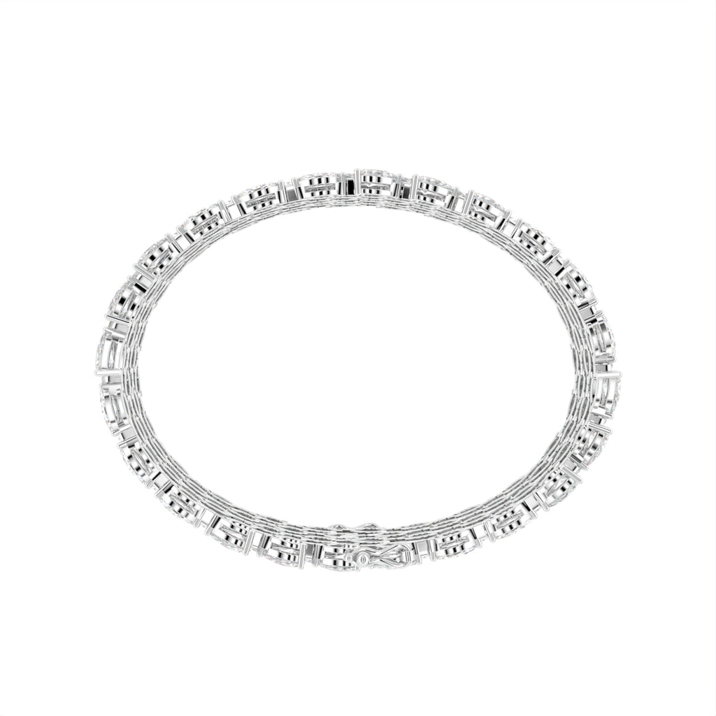 18K Gold Marquise Diamond Bracelet — FRONT
