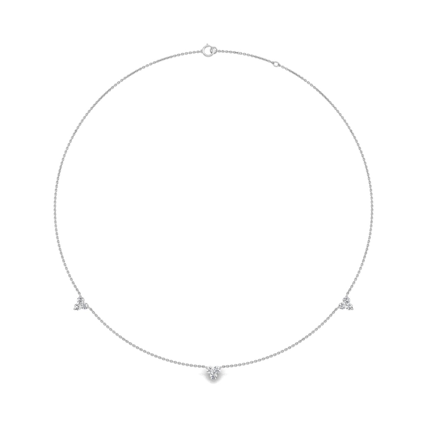 18K Celestial Star and Moon Diamond Necklace — TOP