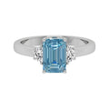 vimg:FJ2317|18K Trilogy Emerald-Cut Diamond Ring — TOP
