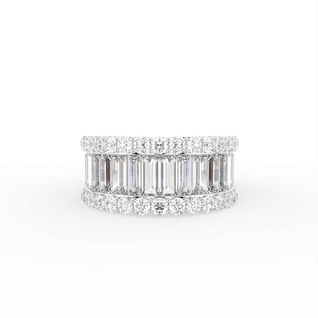 18K Eternity Baguette Diamond Ring — TOP