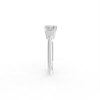 18K Yellow Gold Bespoke Baguette Diamond Ring — SIDE