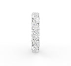 18K Heart Eternity Diamond Ring — SIDE