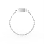 vimg:FJ3945|vimg:FJ3956|14K Solitaire Emerald Cut Diamond Ring — FRONT