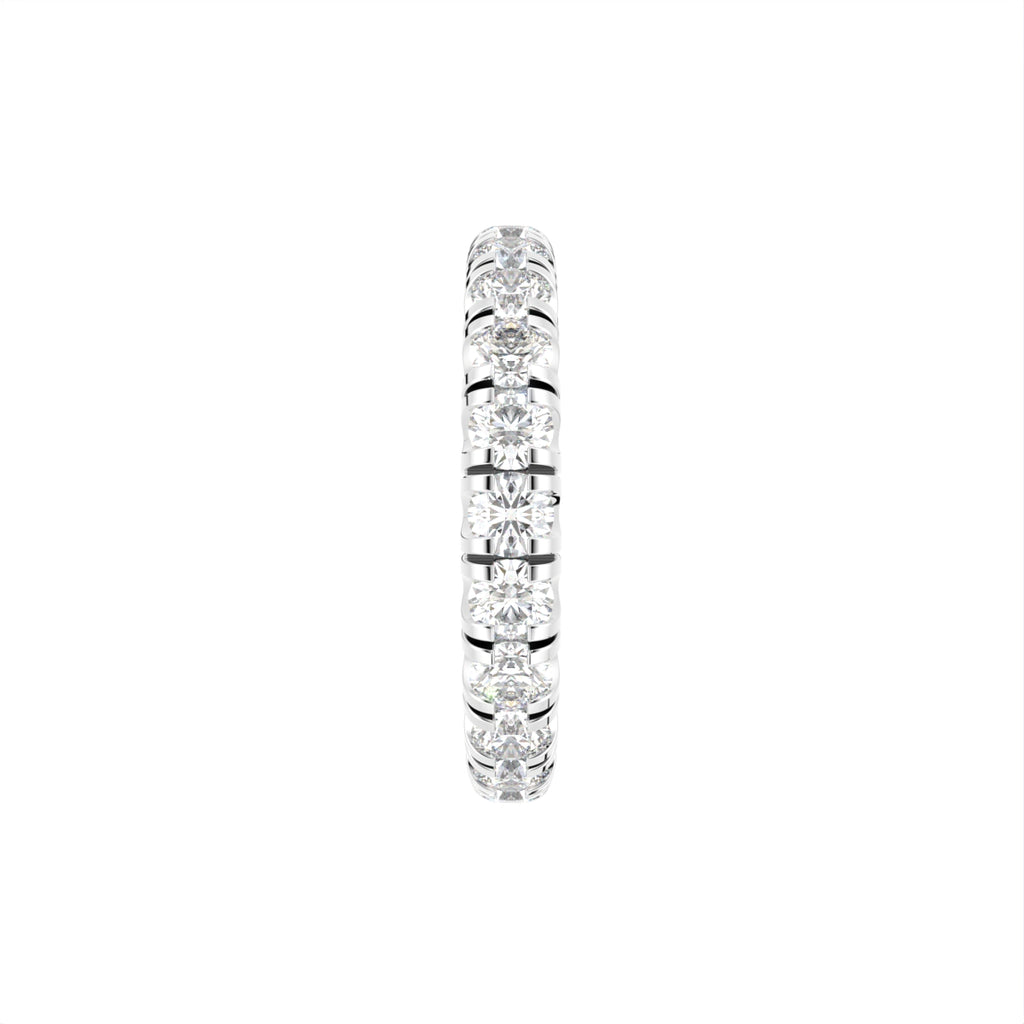 14K Full Eternity Diamond Ring — SIDE